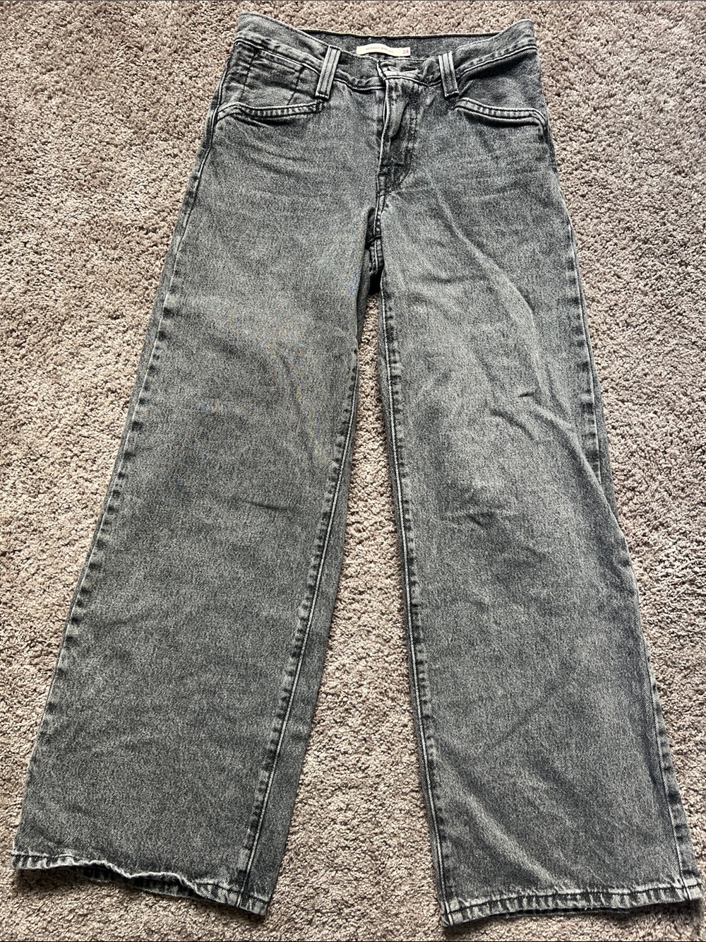 Levi's Women’s 94 Baggy wide leg  Gray Washed Jeans